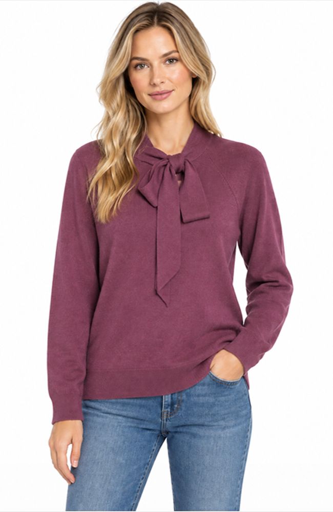 Merino Bow Tie Sweater