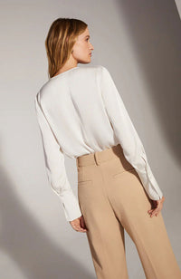 The Date Blouse in Ivory