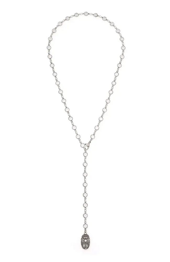 Philomene 25" Euro Crys Channel Set Necklace
