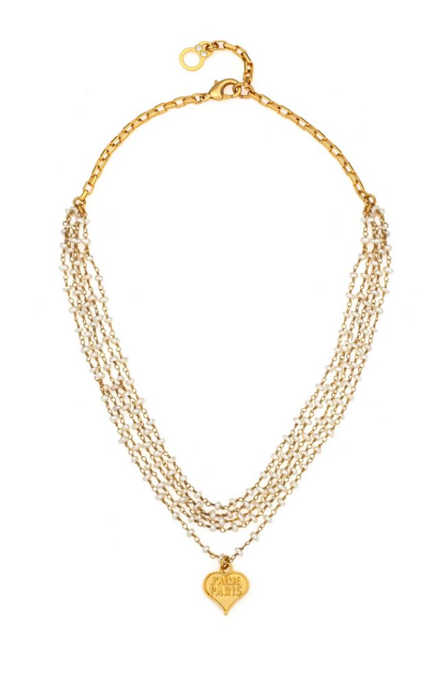 Veridian 16-18" 5 Strand Micro Pearl Necklace