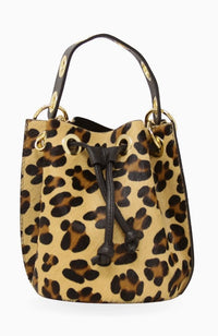 Leather Patterns Bucket Bag