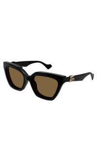 Gucci Sunglasses Black Narrow Cat Eye