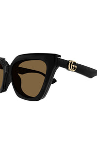 Gucci Sunglasses Black Narrow Cat Eye
