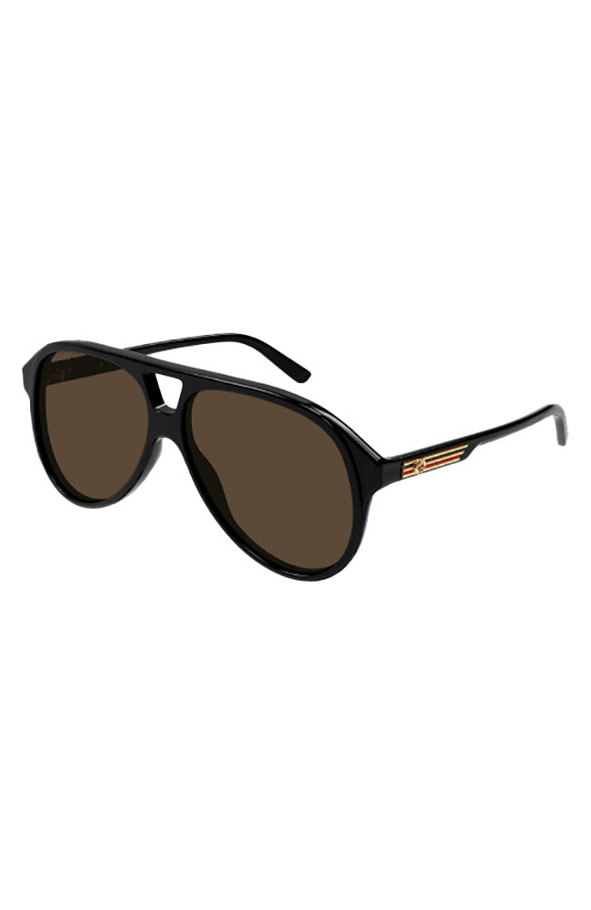 Gucci Black Pilot Sunglasses