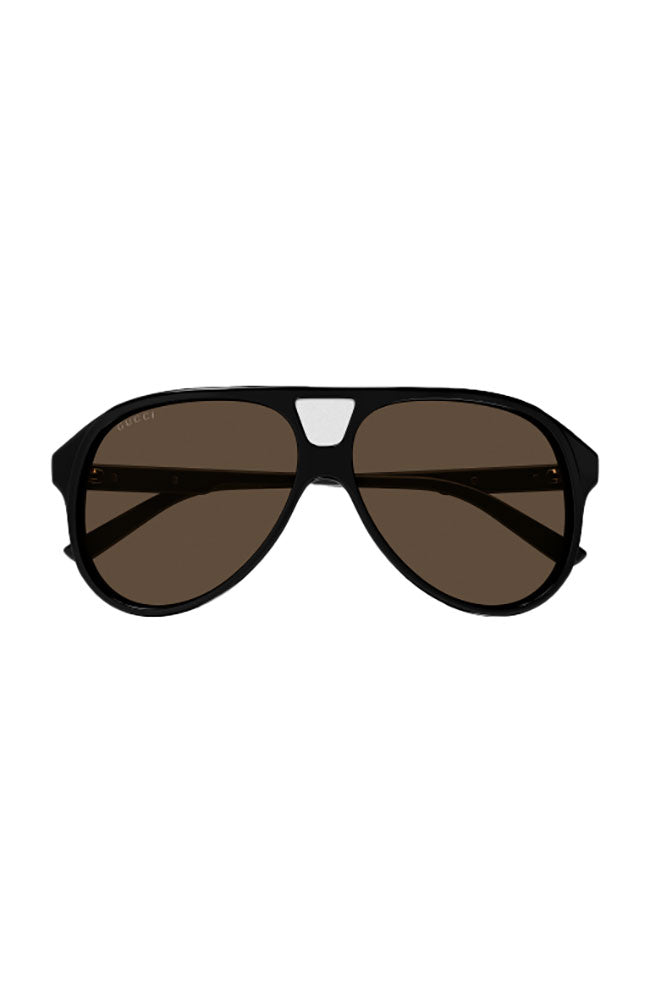 Gucci Black Pilot Sunglasses