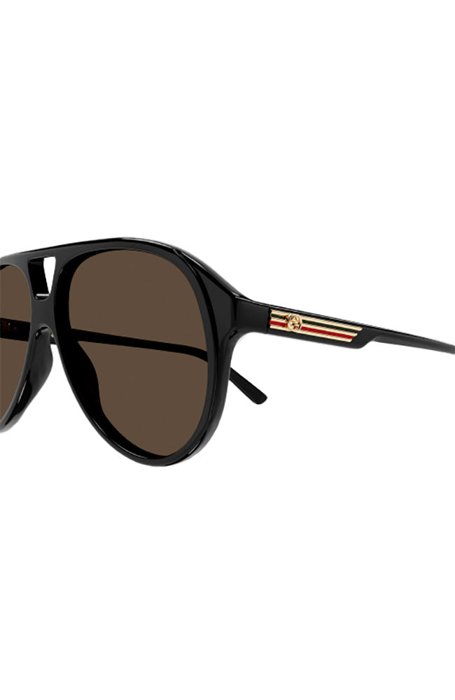 Gucci Black Pilot Sunglasses