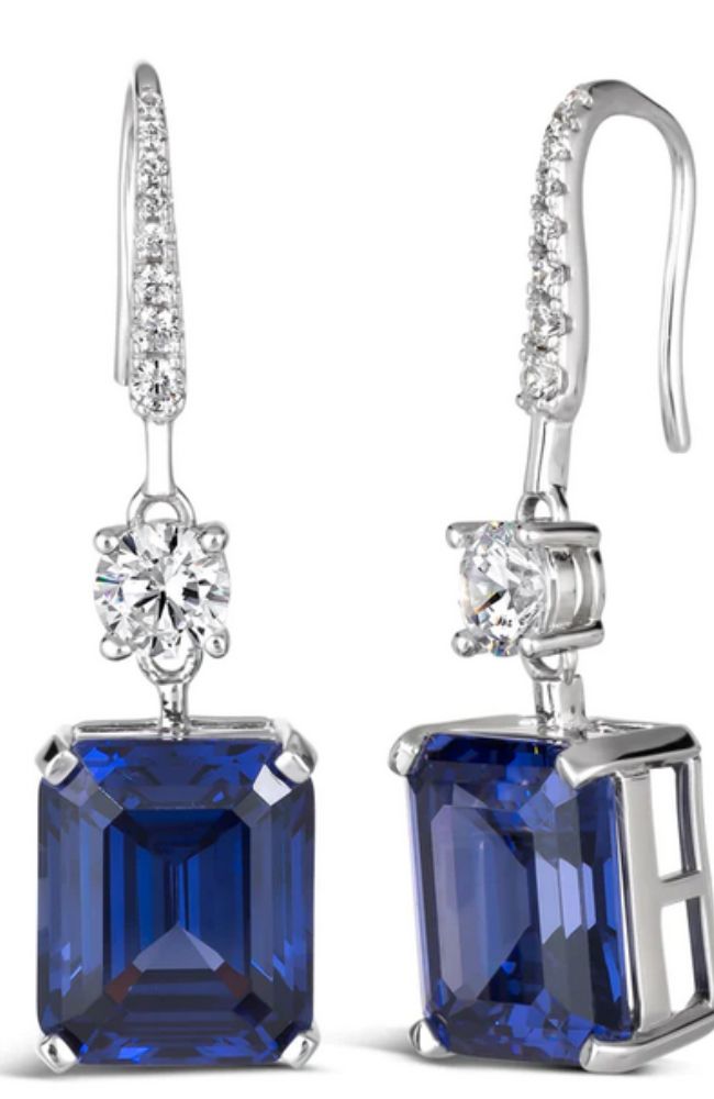 Grace 14 Sapphire Blue Earring
