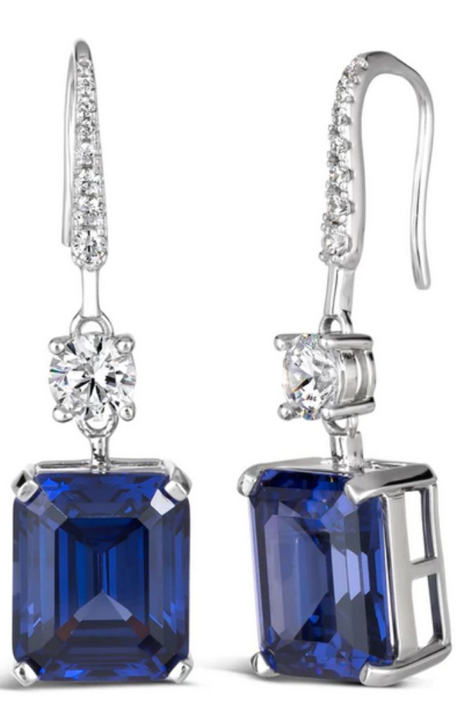 Grace 14 Blue Sapphire Earrings