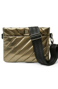 Diagonal Bum Bag 2.0 in Pearl Pyrite