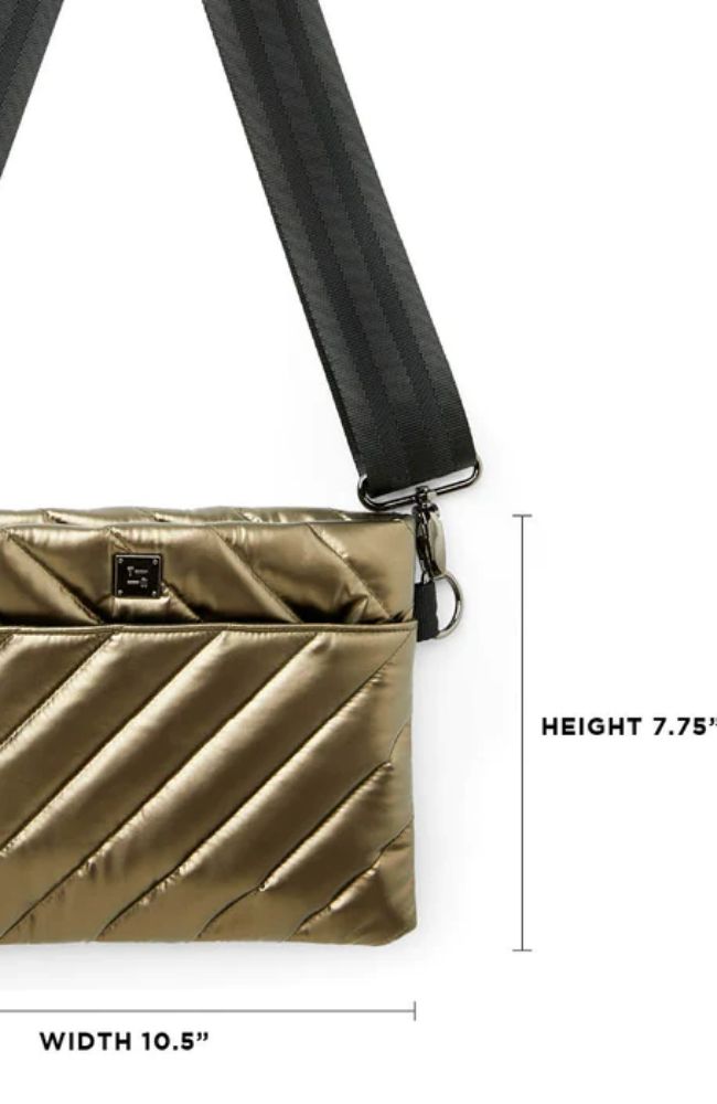 Diagonal Bum Bag 2.0 in Pearl Pyrite