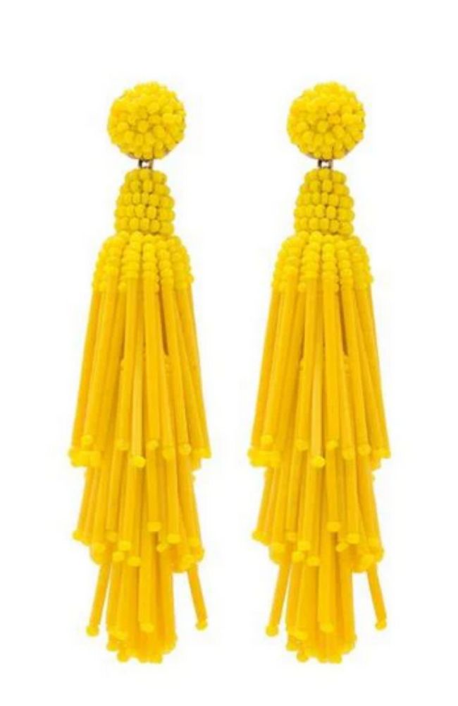 Rain Earrings in Yellow