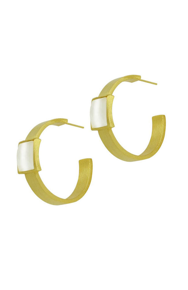 Vibeke Hoop Ice Pearl
