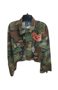 Dusty Rose App Crop Camo Jacket