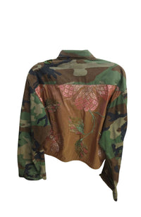 Dusty Rose App Crop Camo Jacket