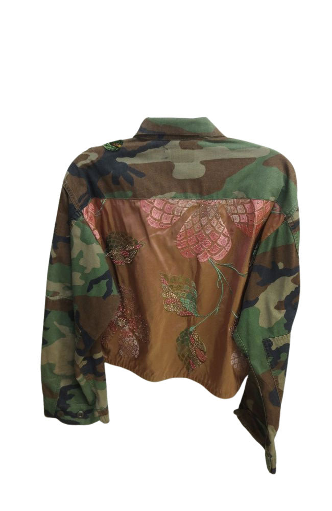 Dusty Rose App Crop Camo Jacket