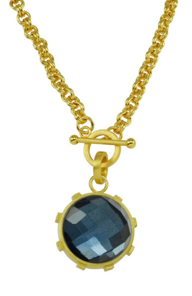 Gisele Double Side Stone Necklace
