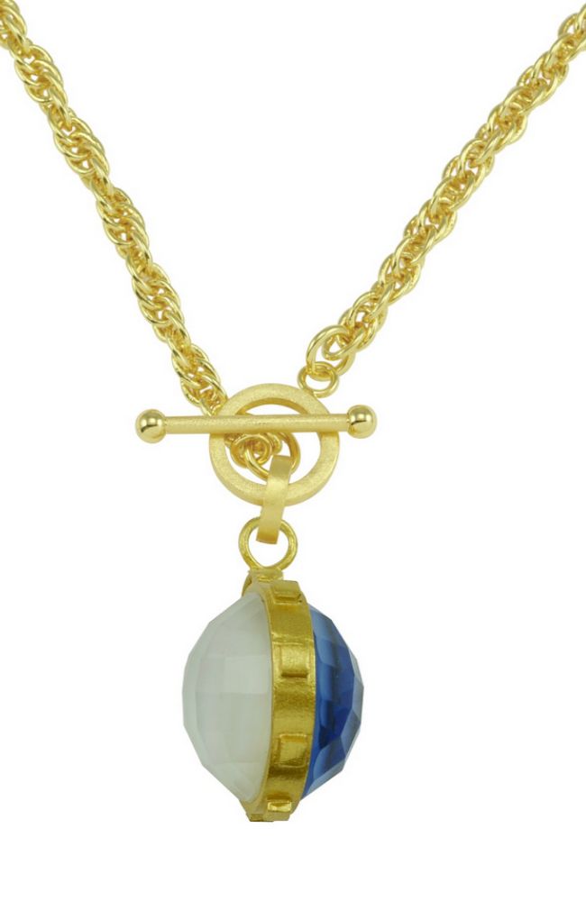 Gisele Double Side Stone Necklace