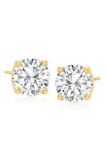 Just Like Diamonds 3 CT Stud Gold