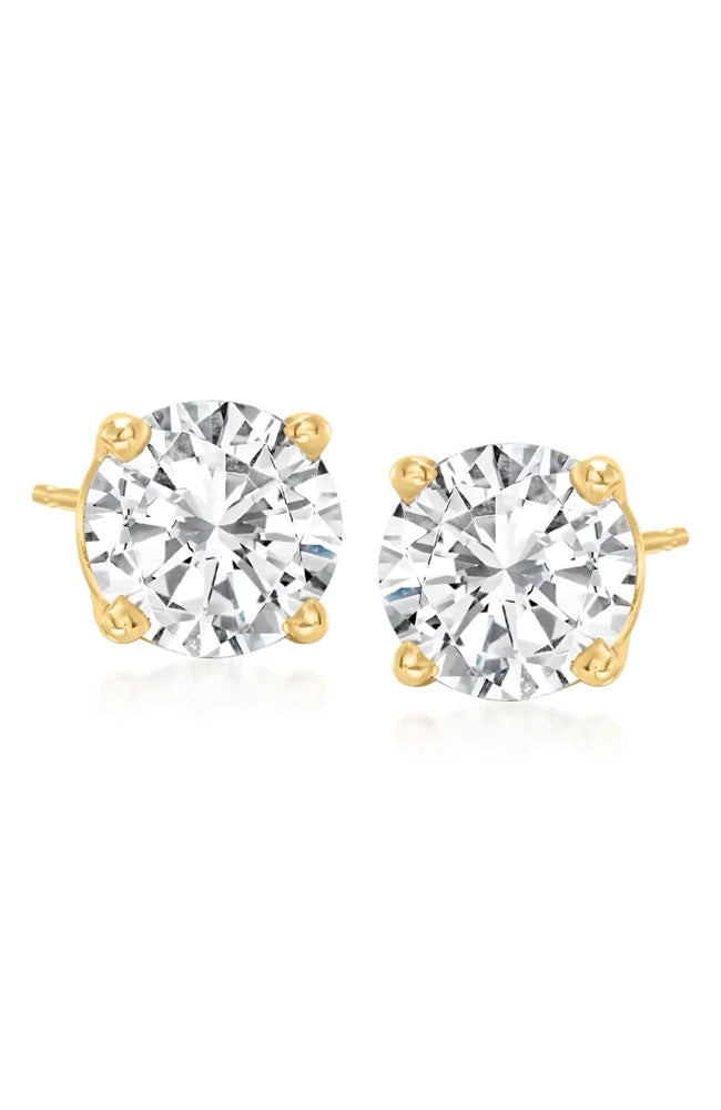 Just Like Diamonds 3 CT Stud Gold