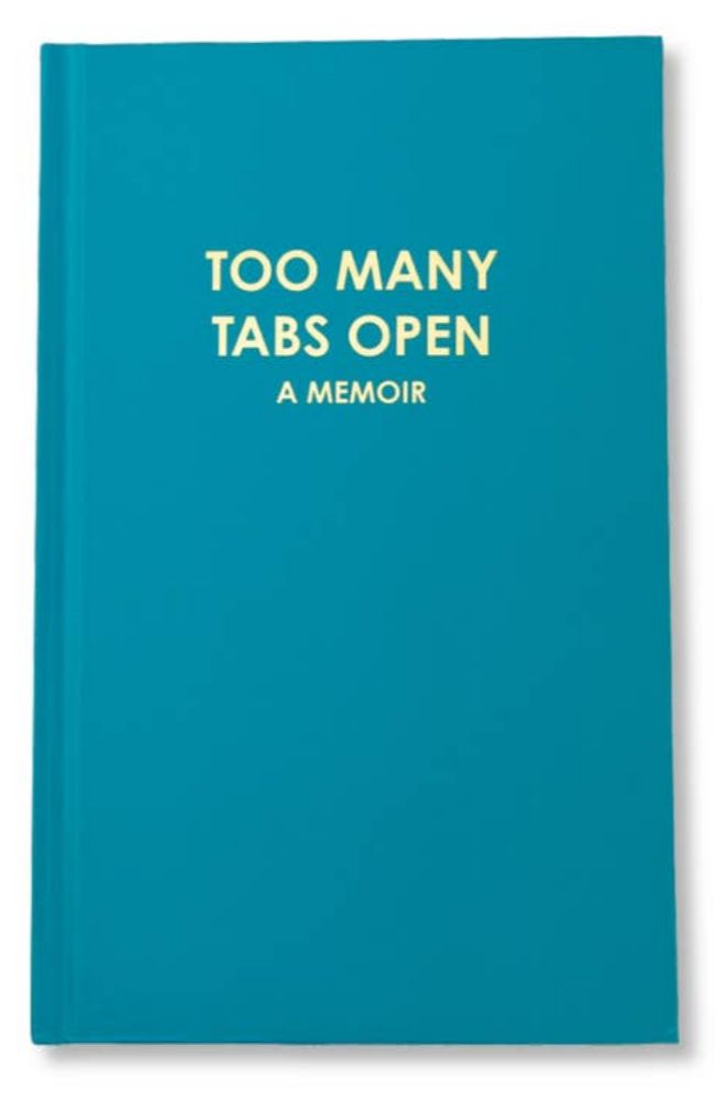 Too Many Tabs Hardcover Journal Teal