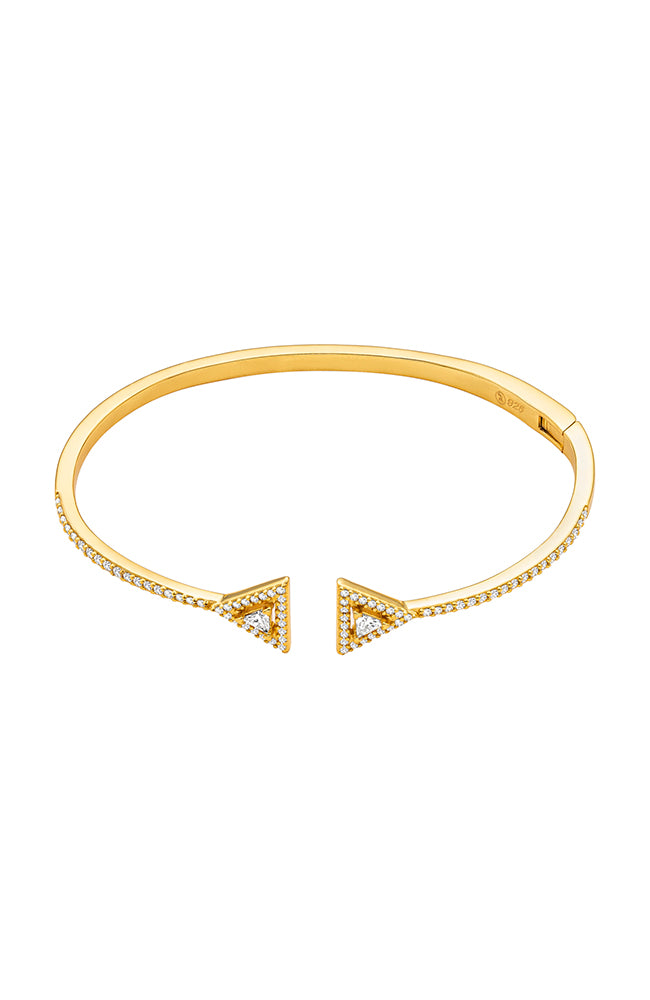 Gold Double Triangle Hinge Bracelet