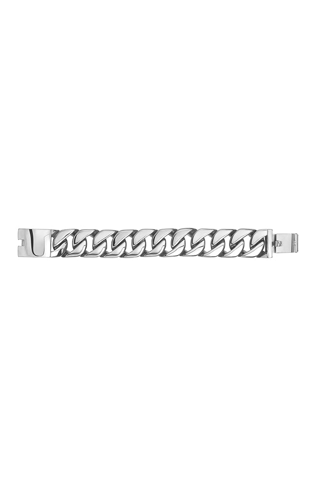Chain Link Bracelet Med Rhodium