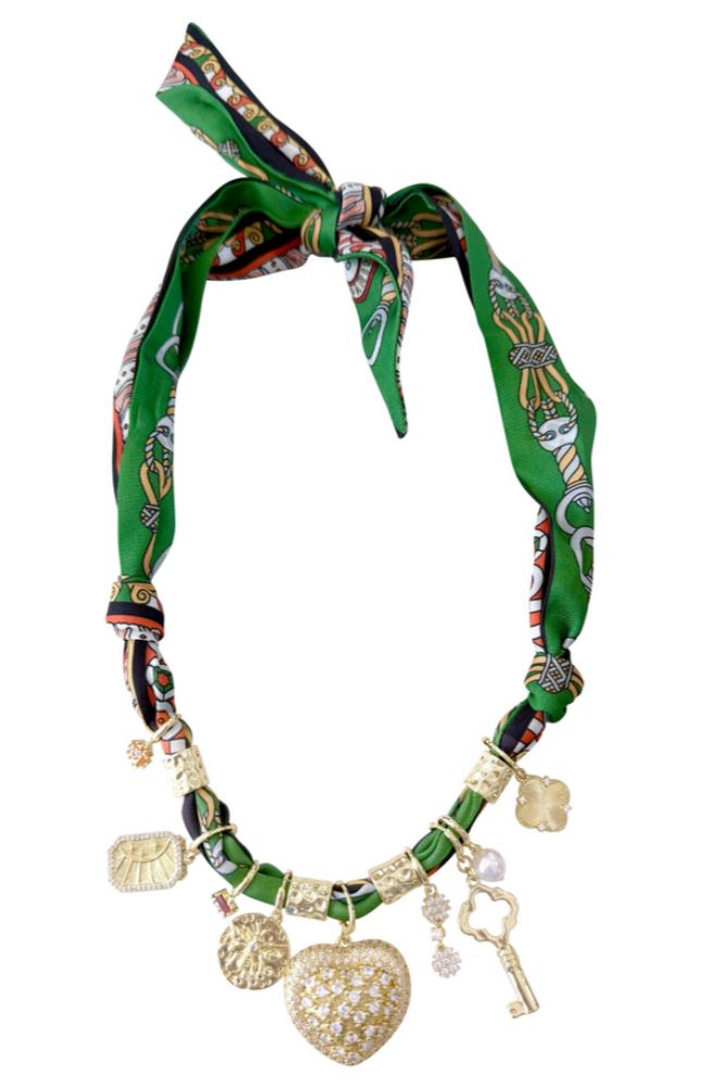Julia Scarf Charm Necklace