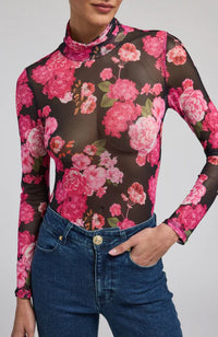 Tyla Floral Mesh Top