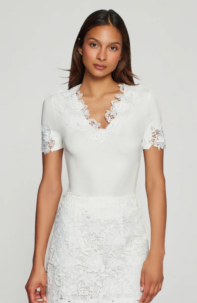 Shiloh 3D Lace Combo Top