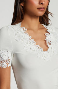Shiloh 3D Lace Combo Top