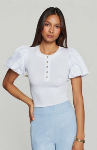 Teigan Poplin Combo Top