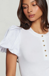 Teigan Poplin Combo Top
