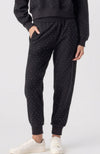 Ruel Crystal Sweatpants in Black