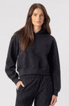 Renae Crystal Hoodie in Black
