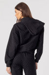 Renae Crystal Hoodie in Black