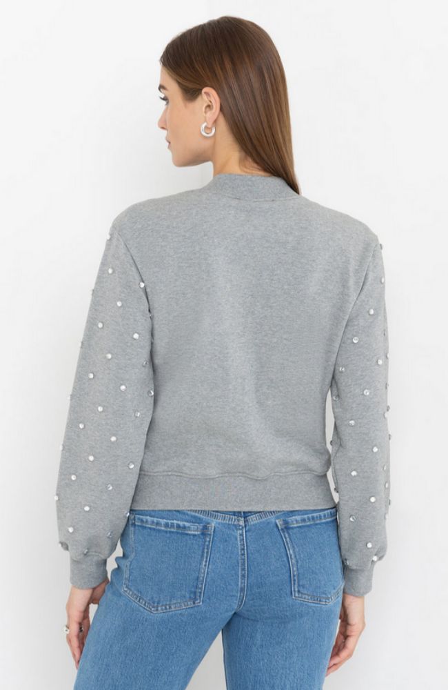 Julie Crystal Stud Sweatshirt