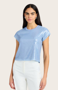 Kai Sequin Top in Opal