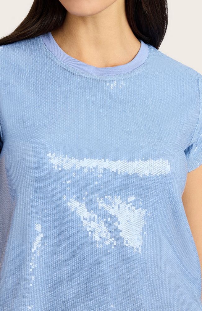 Kai Sequin Top in Opal
