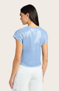 Kai Sequin Top in Opal