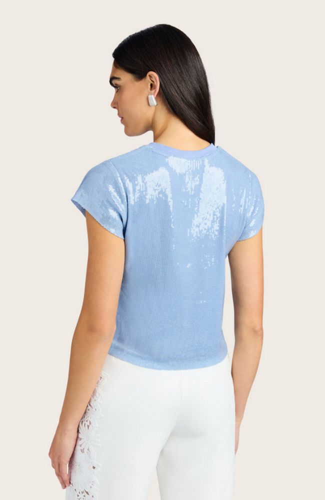 Kai Sequin Top in Opal