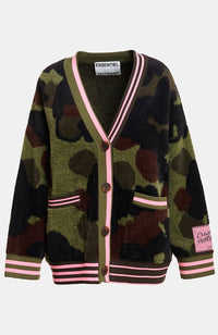 Kamoo Camouflage Knit Cardigan