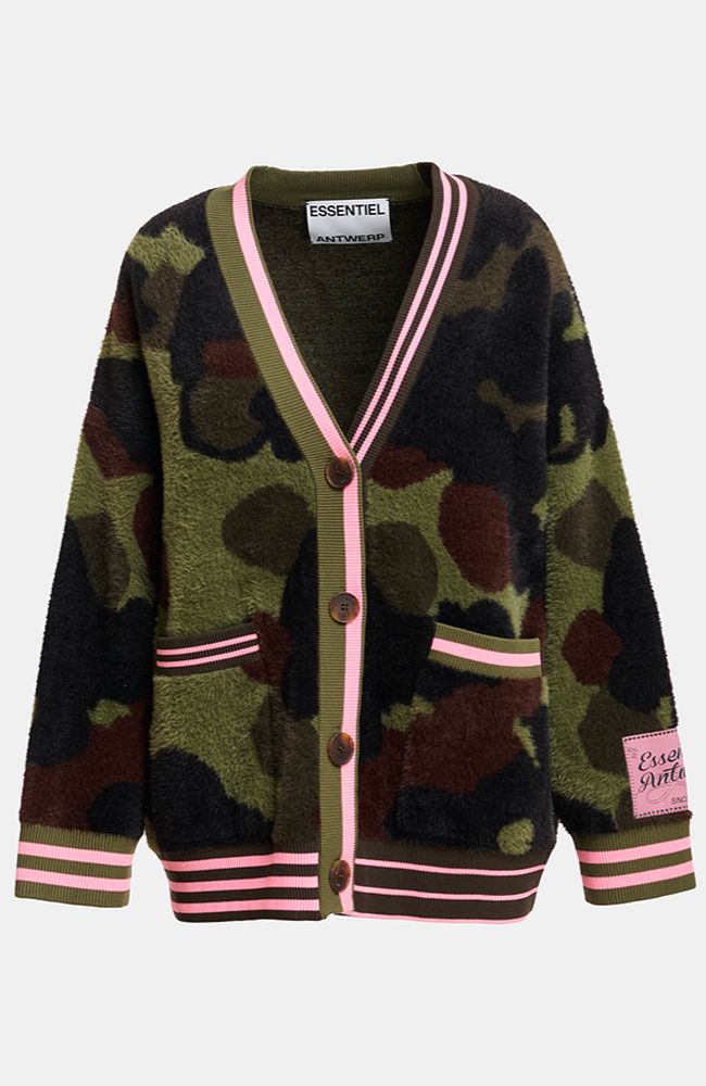 Kamoo Camouflage Knit Cardigan