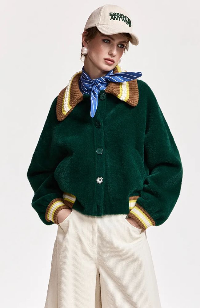 Kamore Knit Jacket with Collar