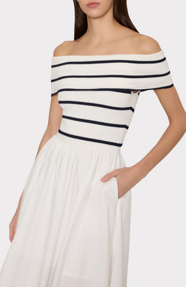 OTS Sheer Knit Midi Dress