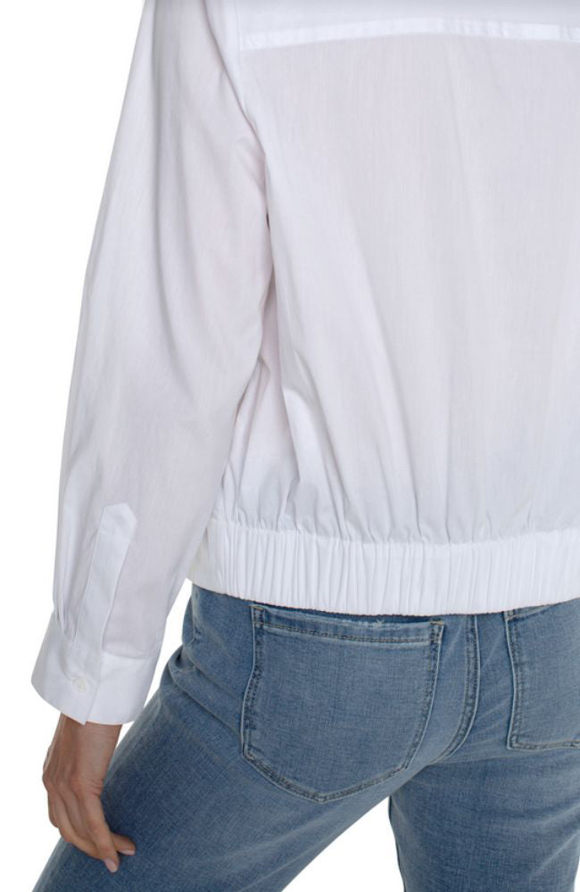 Shirt with Elastic Back Waist