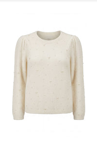 Long Puff Sleeve Crewnck Sweater