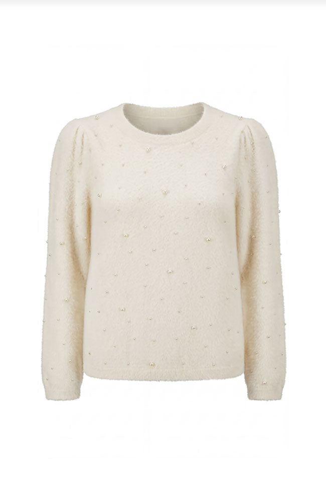 Long Puff Sleeve Crewnck Sweater
