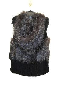 Vest in Silver Fox