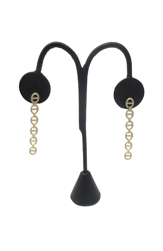 Gold 6 Circle Earring