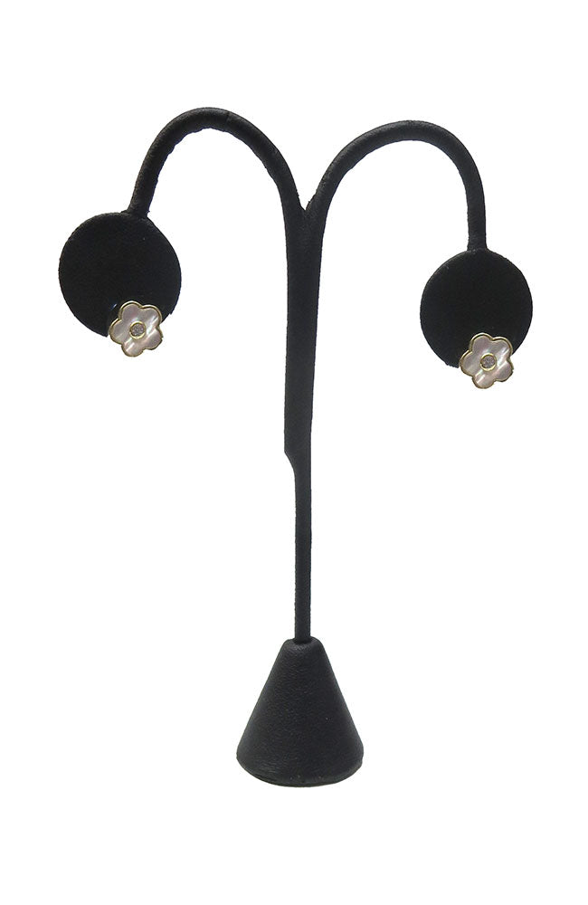 Small MOP Clover Earring
